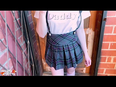 ❤️ Schoolgirl Sucks her dick deeply and fucks instead of classes. ☑ Super sex at us ☑